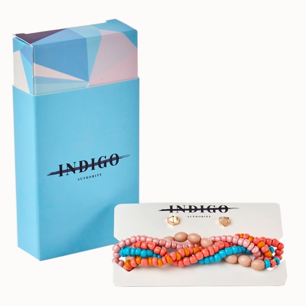 INDIGO AUTHORITY Monarch Pastel Bracelet + Earring Set